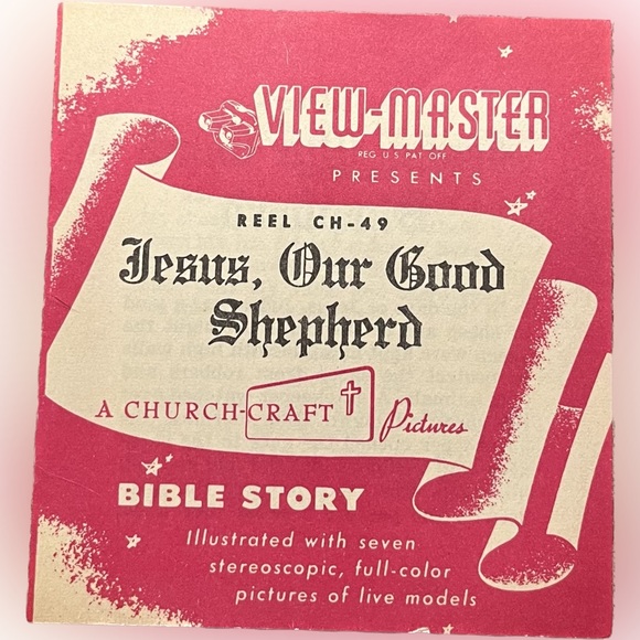 🎈2/$20 - VIEW-MASTER Reel CH-49 “A Bible Story in 3D” 1947. - Picture 1 of 6